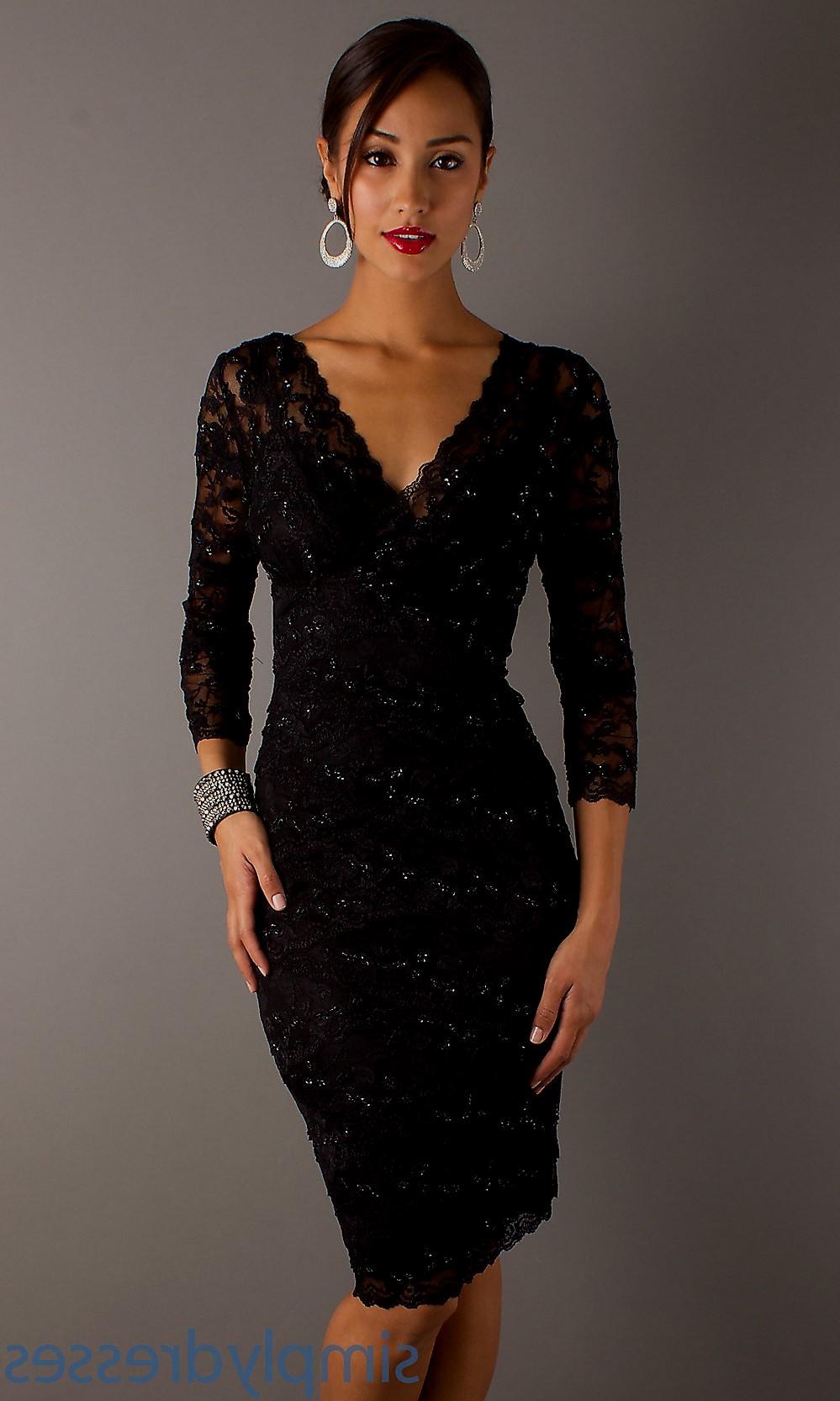 Elegant Black Cocktail Dresses 9285