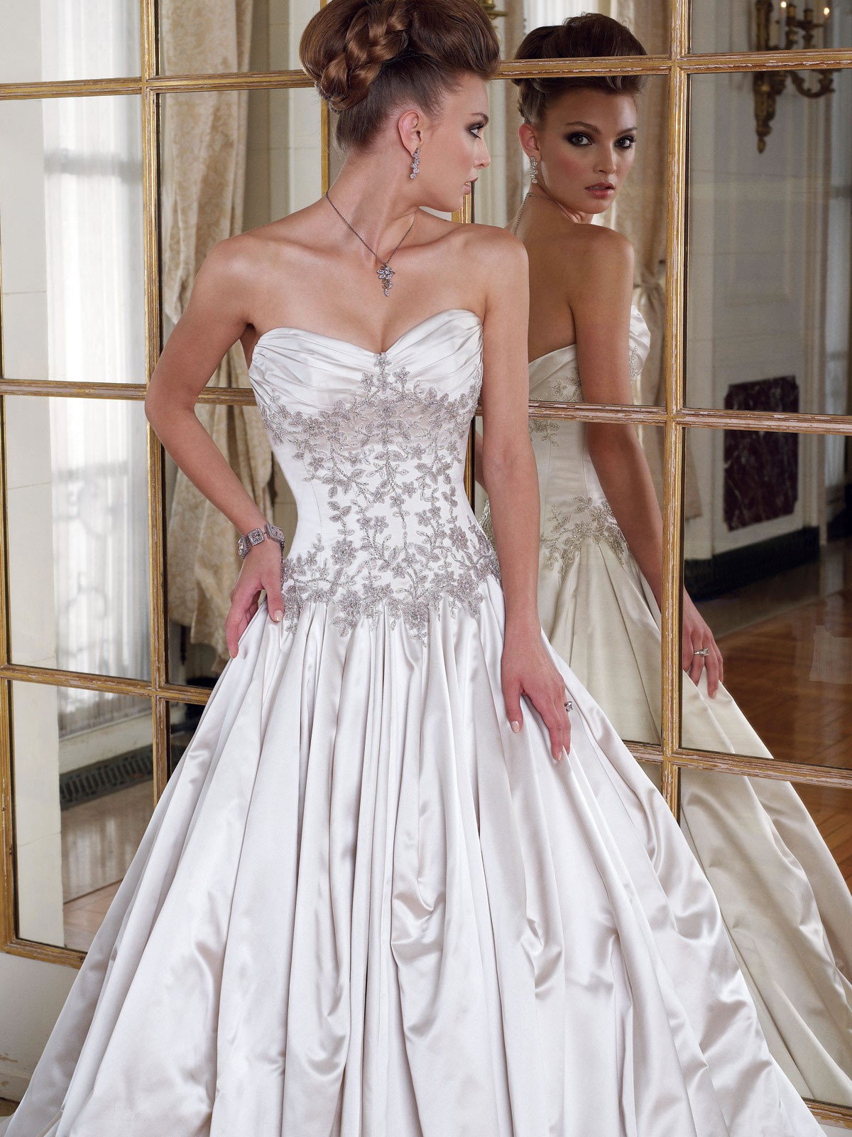 a line ball gown wedding dresses photo - 1