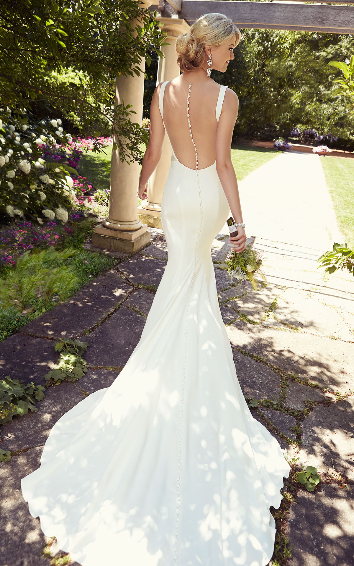 lace and satin wedding dresses photo - 1